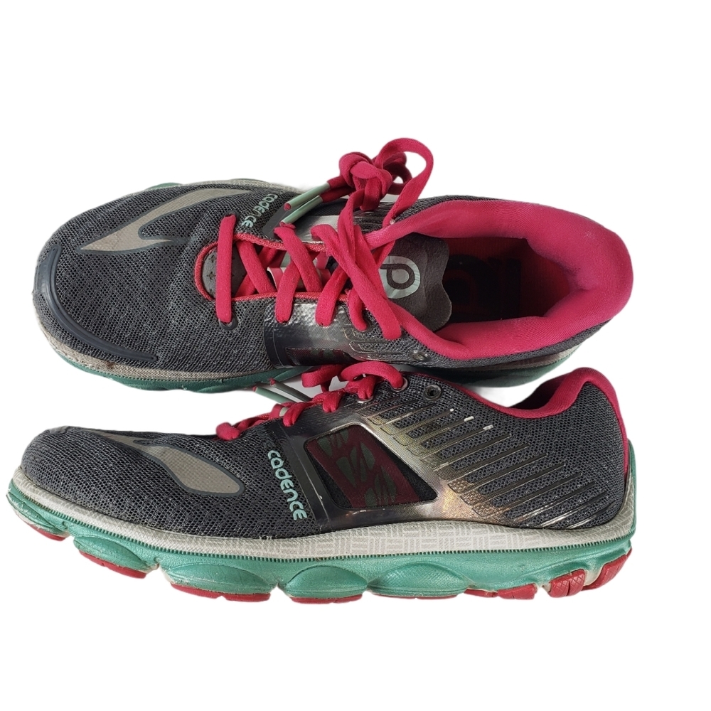 Brooks Pure Cadence 4 Running Shoes Womens Size 6.5 Gray Pink Gray Sneakers READ
